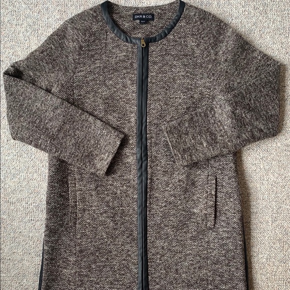 DKR & Co. Brown Tweed Coat - Picture 1 of 5